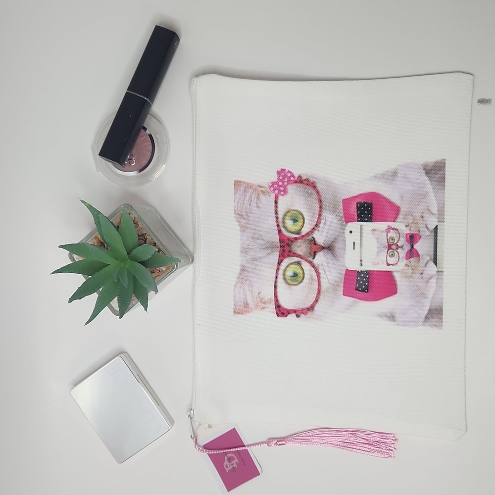 Cat cosmetic bag